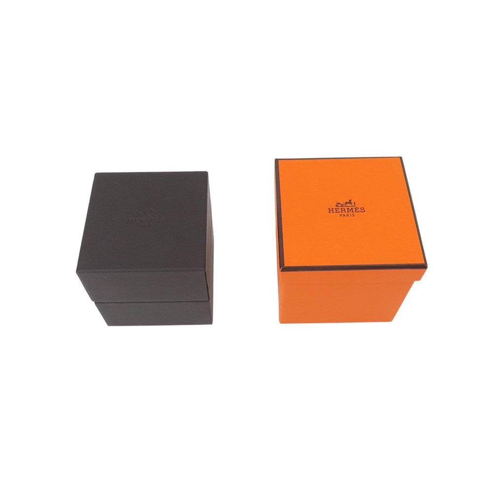 HERMES Chaine d'Ancre Bracelet Verso Size XS K18PG BlackCeramic