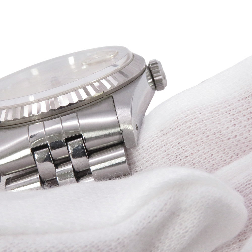 ROLEX Datejust W36mm Stainless Steel K18WG Silver Dial16234G