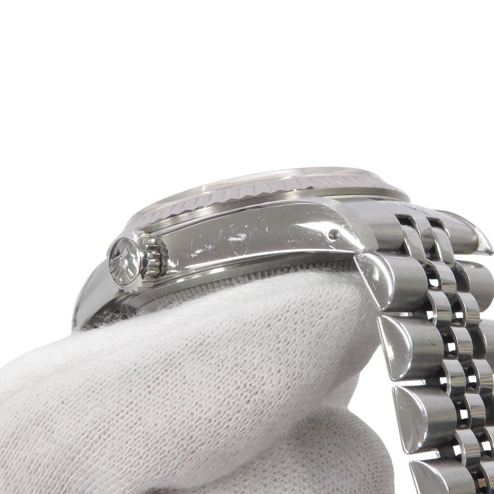 ROLEX Datejust W36mm Stainless Steel K18WG Silver Dial16234G