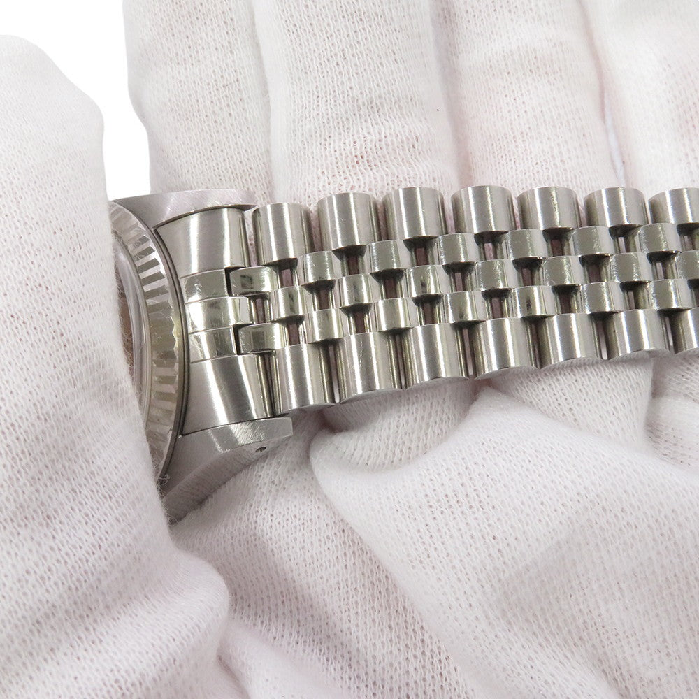 ROLEX Datejust W36mm Stainless Steel K18WG Silver Dial16234G