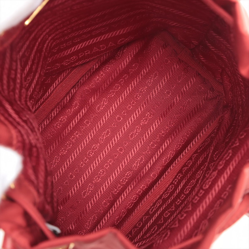 Prada Red Duet Re-Nylon Bucket Bag [Clearance Sale]