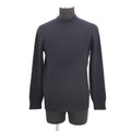 LOUIS VUITTON Half and Half Monogram Sweater Size S Navy Cashmere99% Wool1%