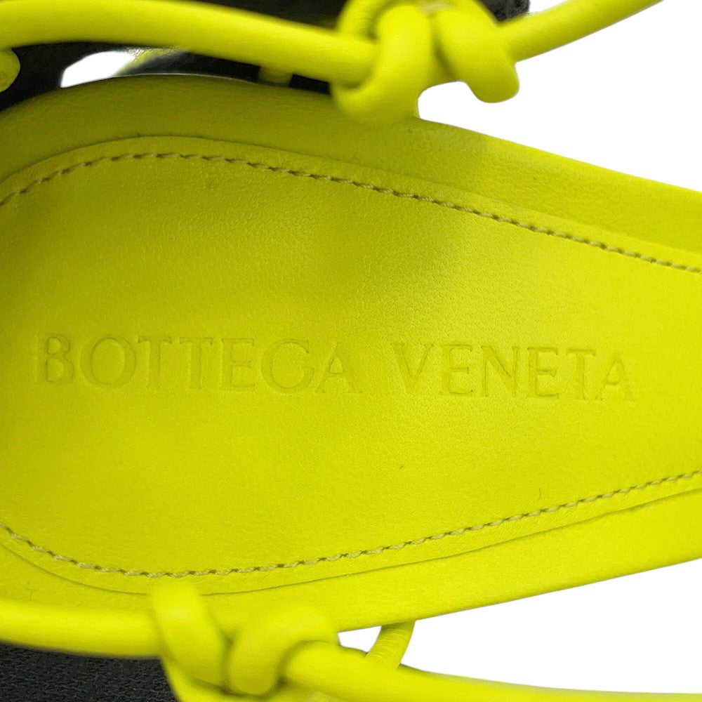 Bottega Veneta Dot Lace-Up Sandals Lime696242 Leather Size 36