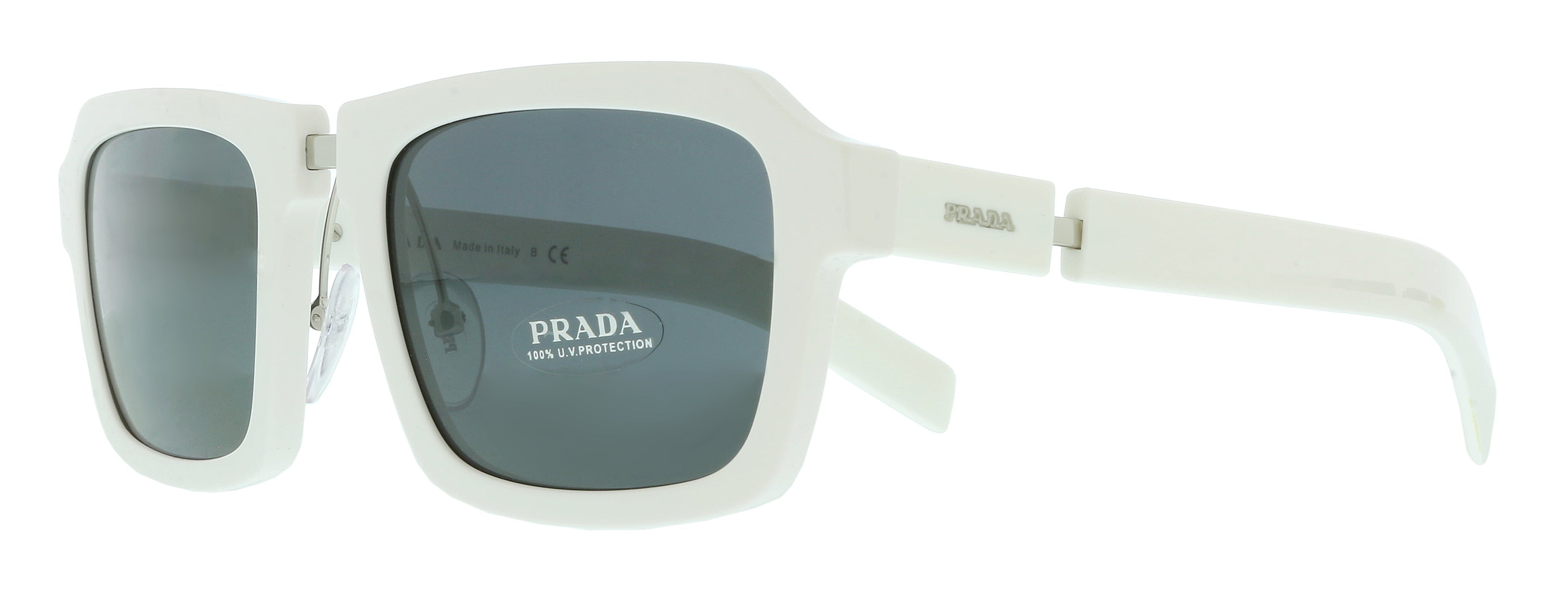 Prada White Square 0PR 09XS 4AO5S0 Sunglasses
