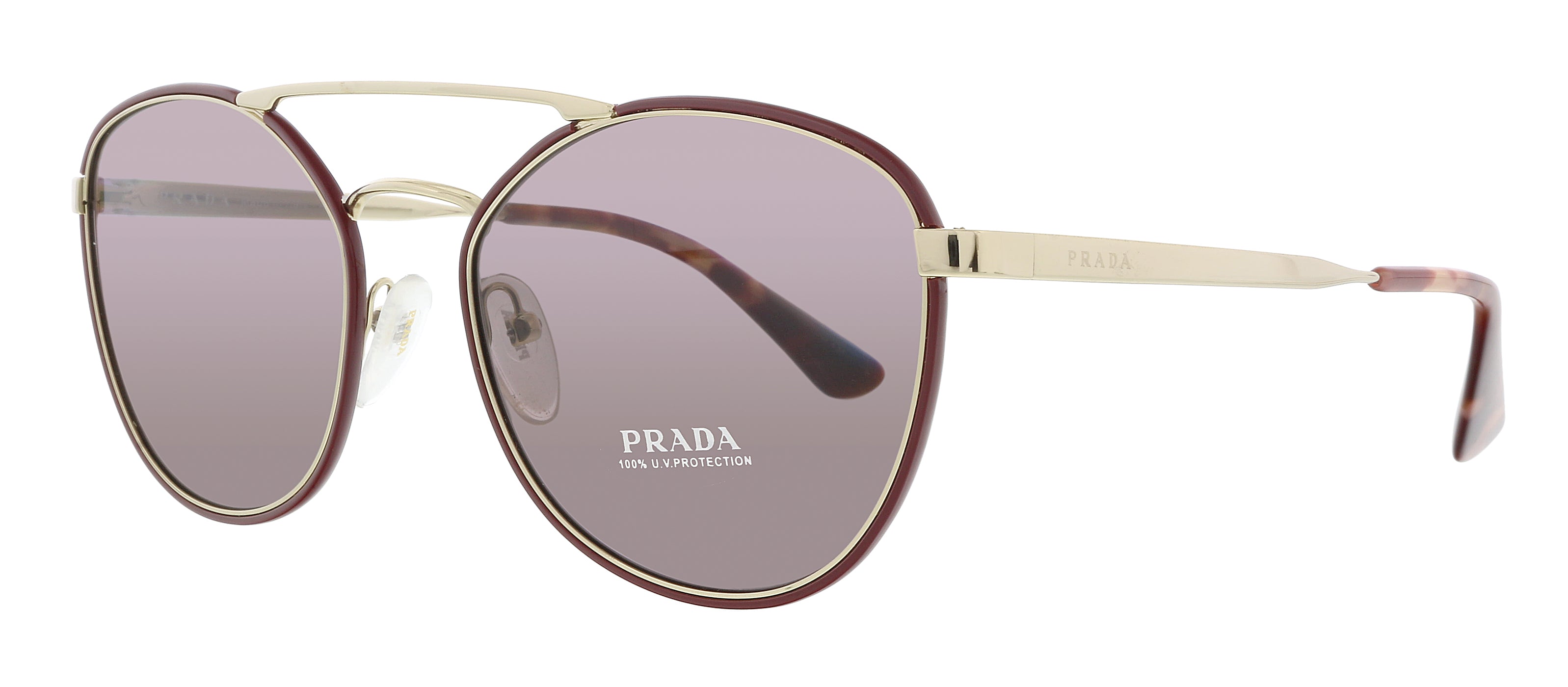 Prada Bordeaux Round 0PR 63TS VIY6X1 Sunglasses