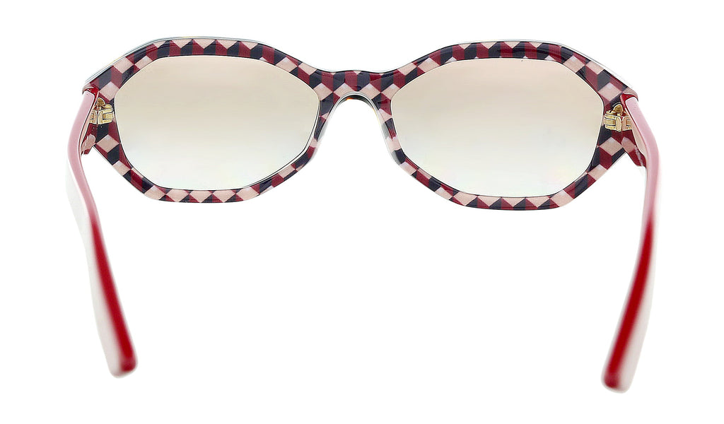 Prada Tortoise/Red Oval 0PR 20VS 5144O0 Sunglasses