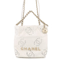 CHANEL CHANEL 22 Coco Punching ChainShoulder WhiteAS3980 Shiny Calf Leather Size Mini