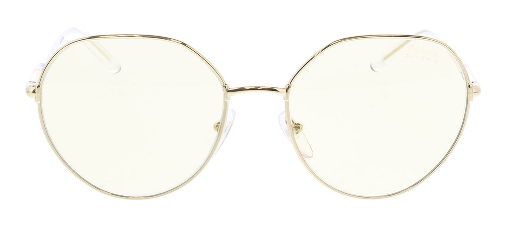 Prada Pale Gold Round 0PR 65XS ZVN01F Sunglasses