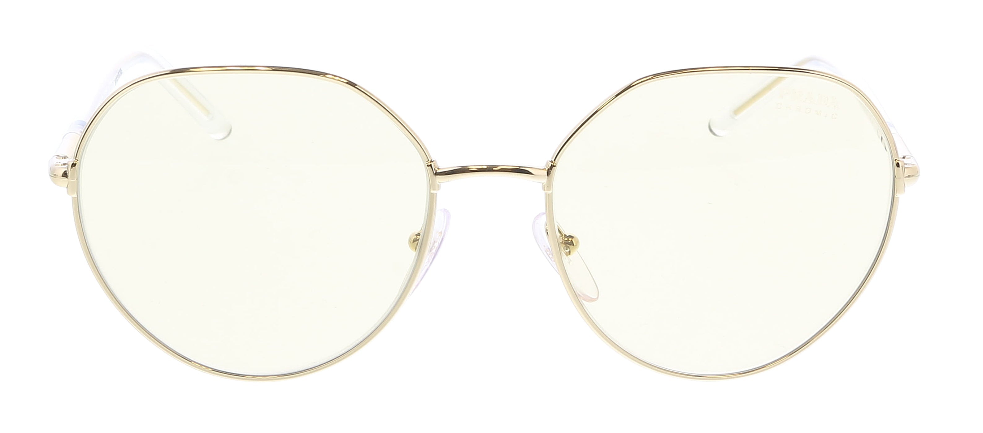 Prada Pale Gold Round 0PR 65XS ZVN01F Sunglasses
