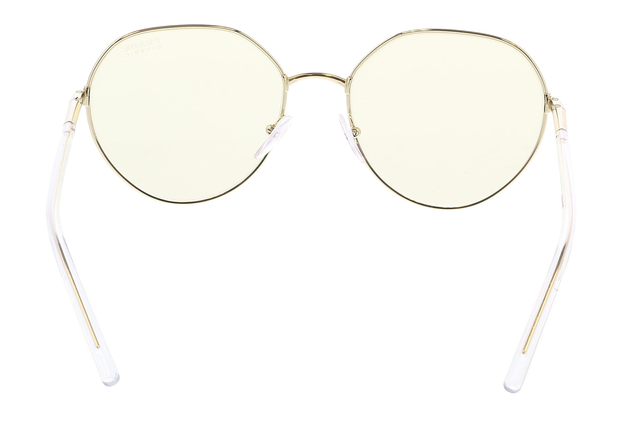 Prada Pale Gold Round 0PR 65XS ZVN01F Sunglasses