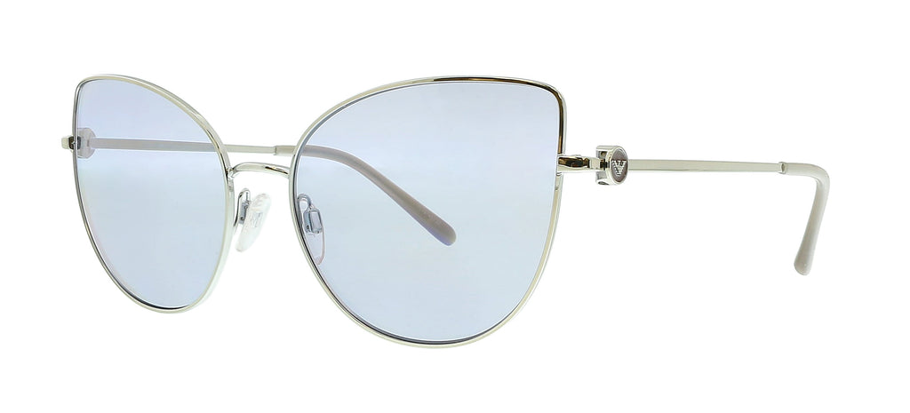 Emporio Armani Silver Cateye 0EA2115 30151A Sunglasses