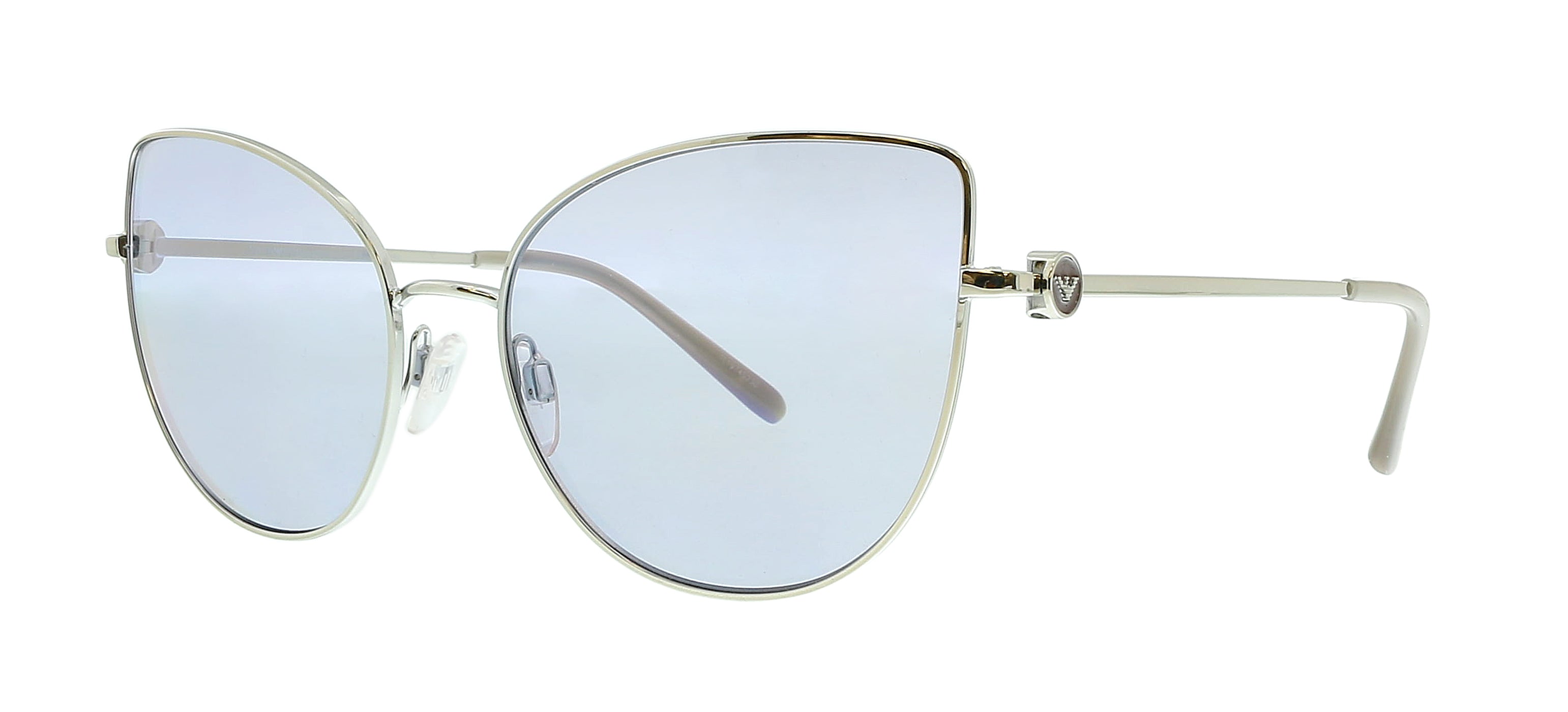 Emporio Armani Silver Cateye 0EA2115 30151A Sunglasses