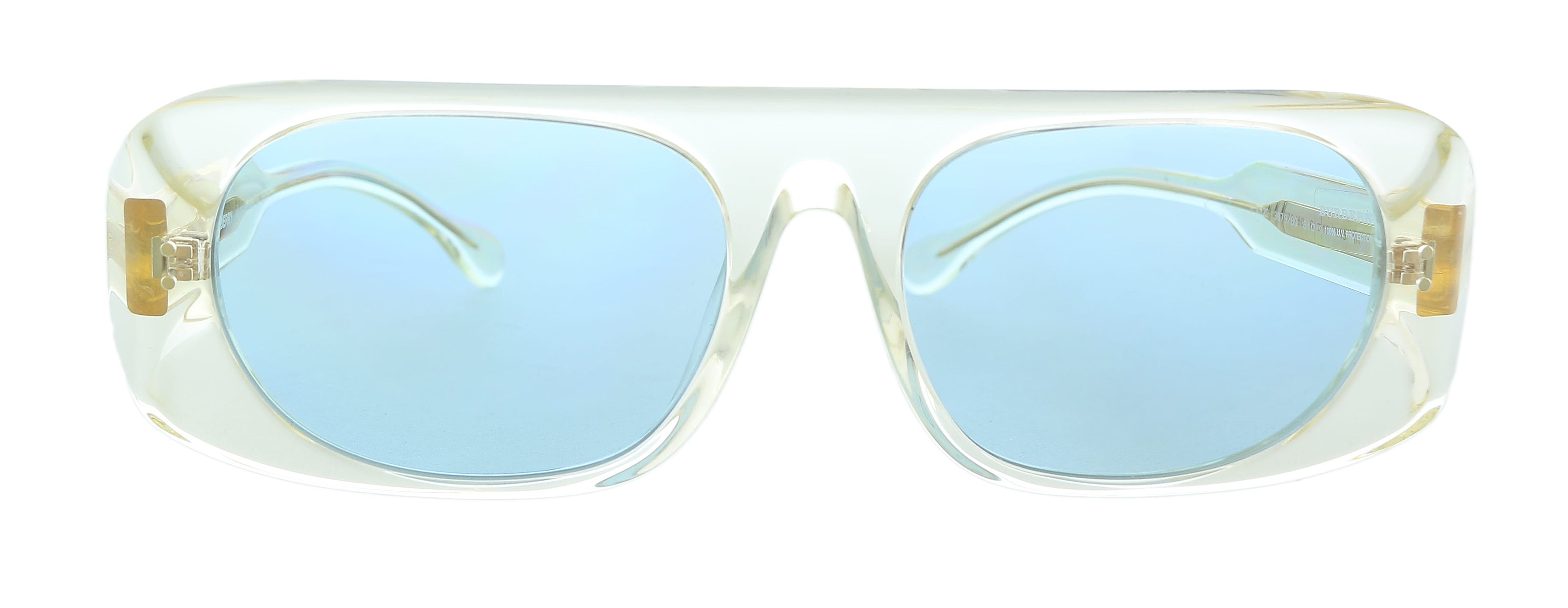 Burberry Transparent Yellow Rectangle 0BE4322 387980 Sunglasses