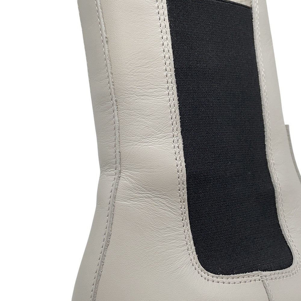 HERMES Harrow Beige/Black232060Z Leather Size 37