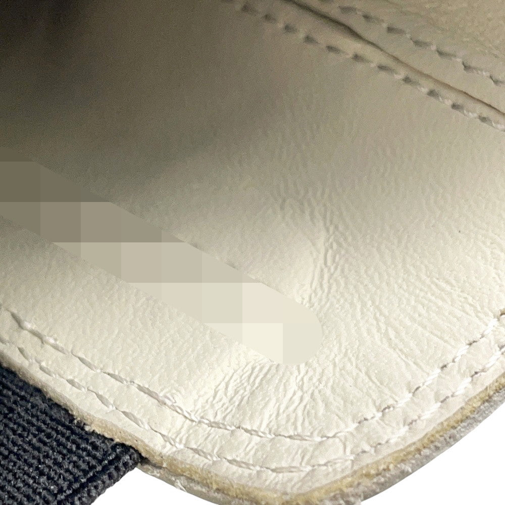 HERMES Harrow Beige/Black232060Z Leather Size 37