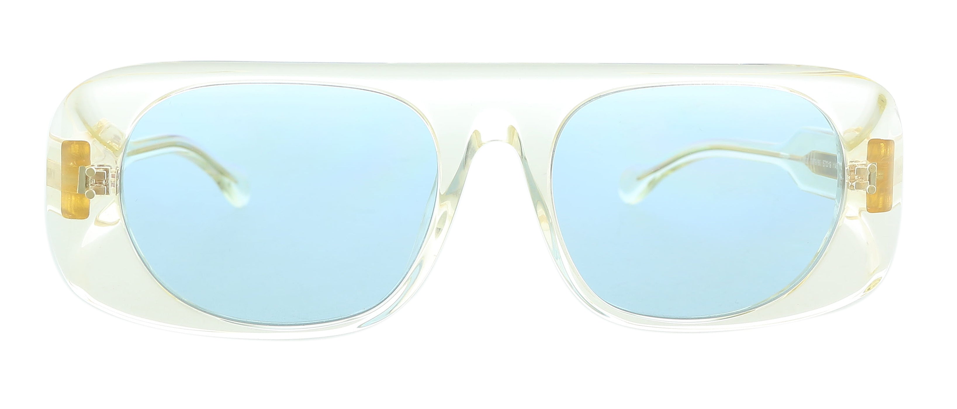 Burberry Transparent Yellow Rectangle 0BE4322 387980 Sunglasses