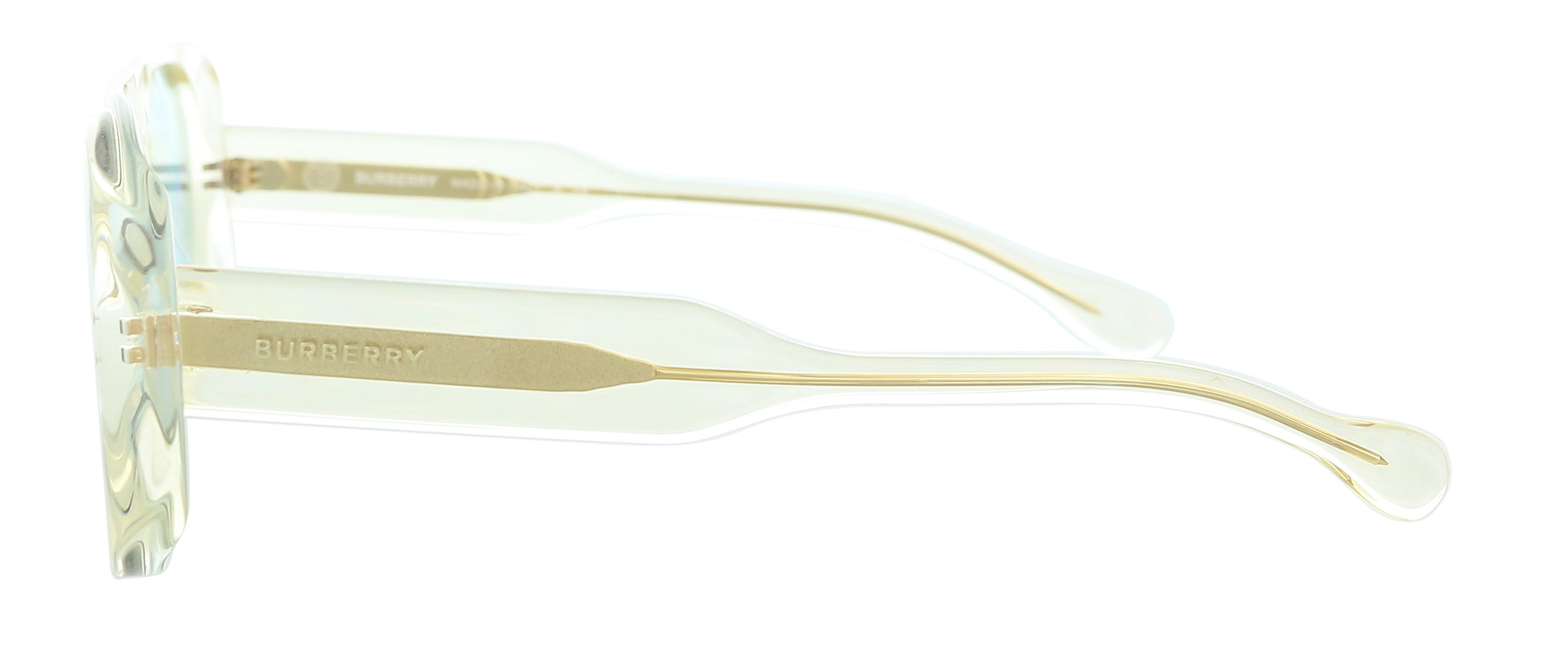 Burberry Transparent Yellow Rectangle 0BE4322 387980 Sunglasses
