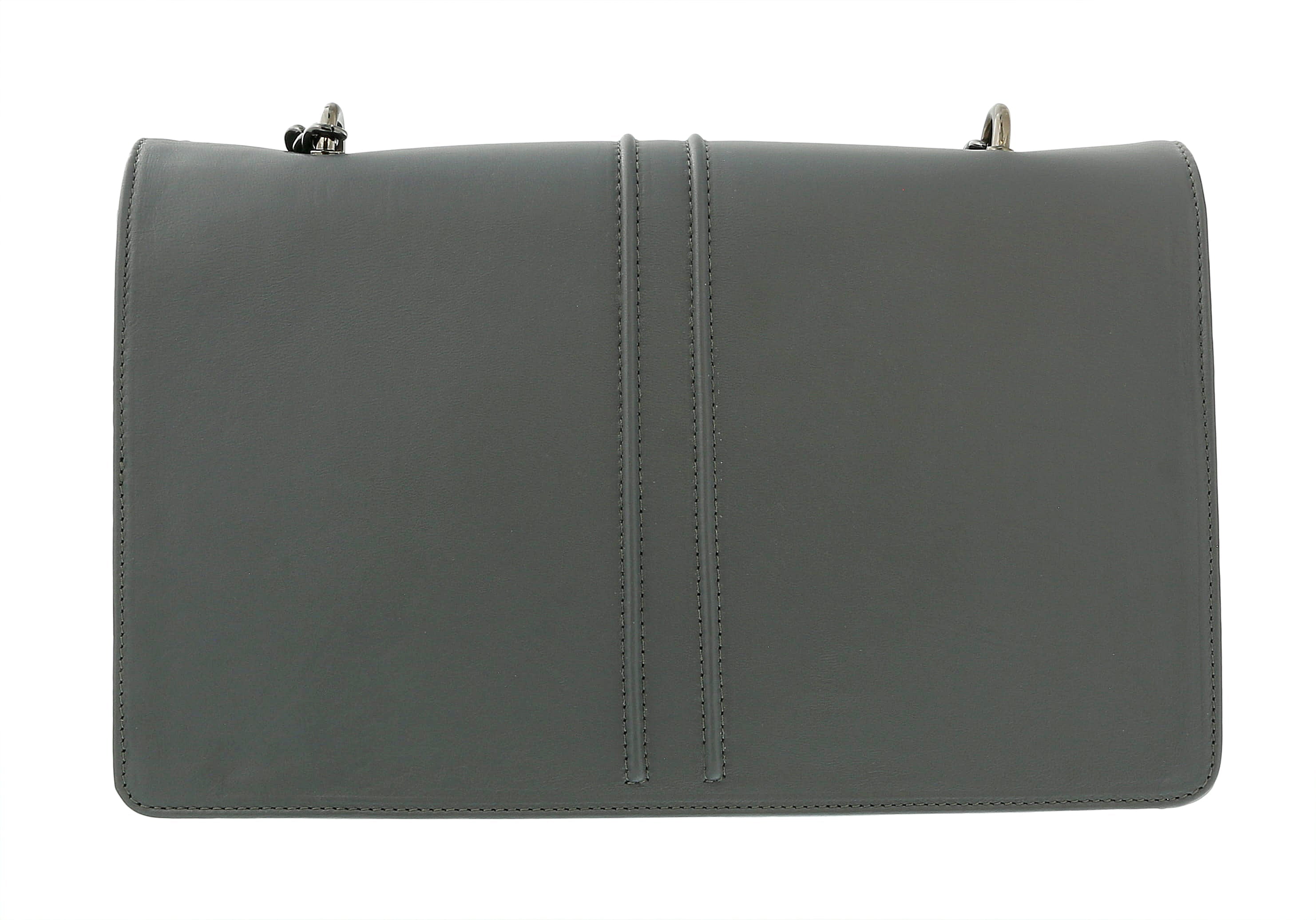 Pierre Cardin Grey Leather Medium Structured Shoulder Bag