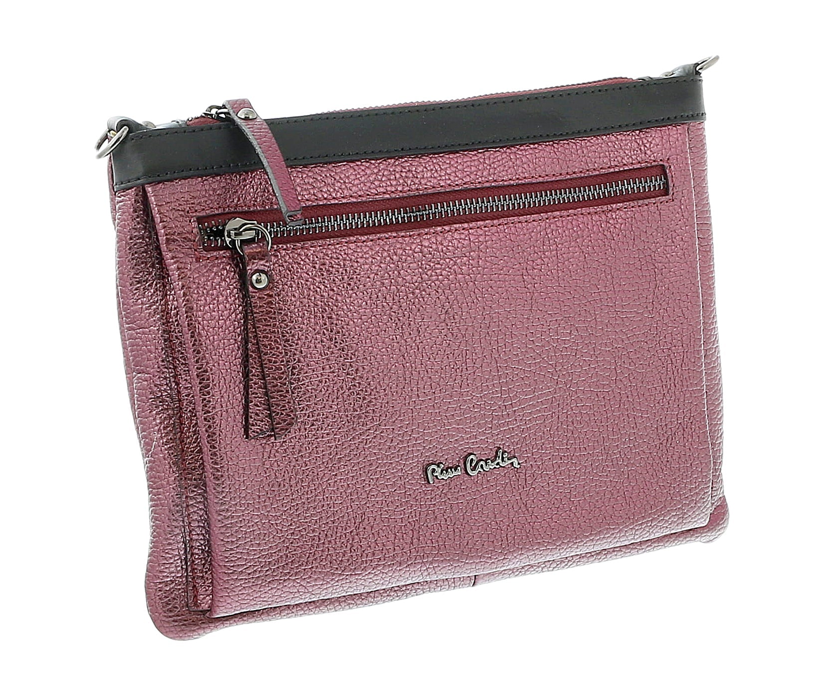 Pierre Cardin Campari Leather Structured Square Shoulder Bag