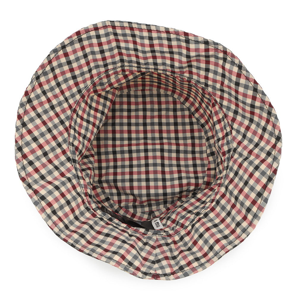 MIUMIU Vichy bucket hat Size 215x6.7" Multicolor5RM048 recycled nylon