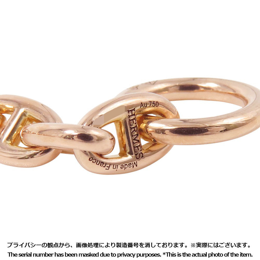 HERMES Chaine d'Ancre Bracelet 22 frames Size TPM 18K Pink Gold