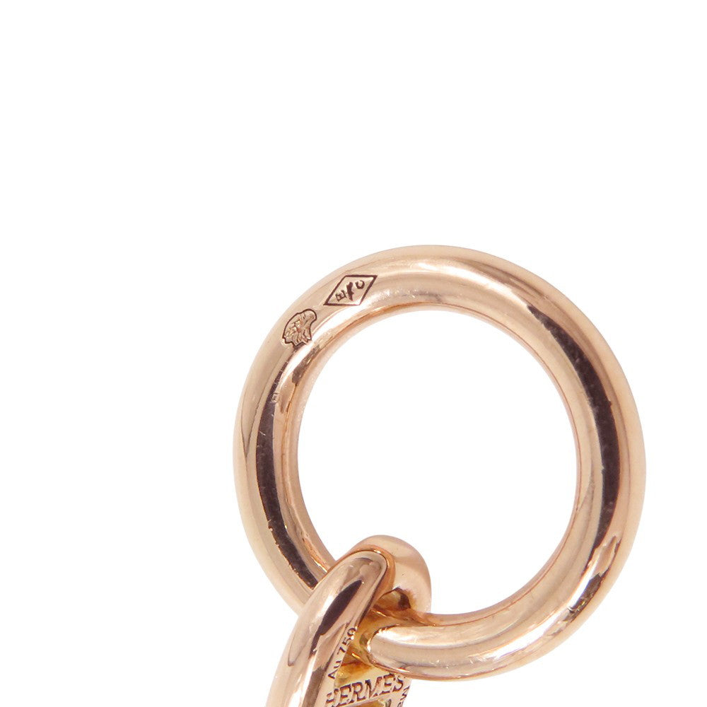 HERMES Chaine d'Ancre Bracelet 22 frames Size TPM 18K Pink Gold
