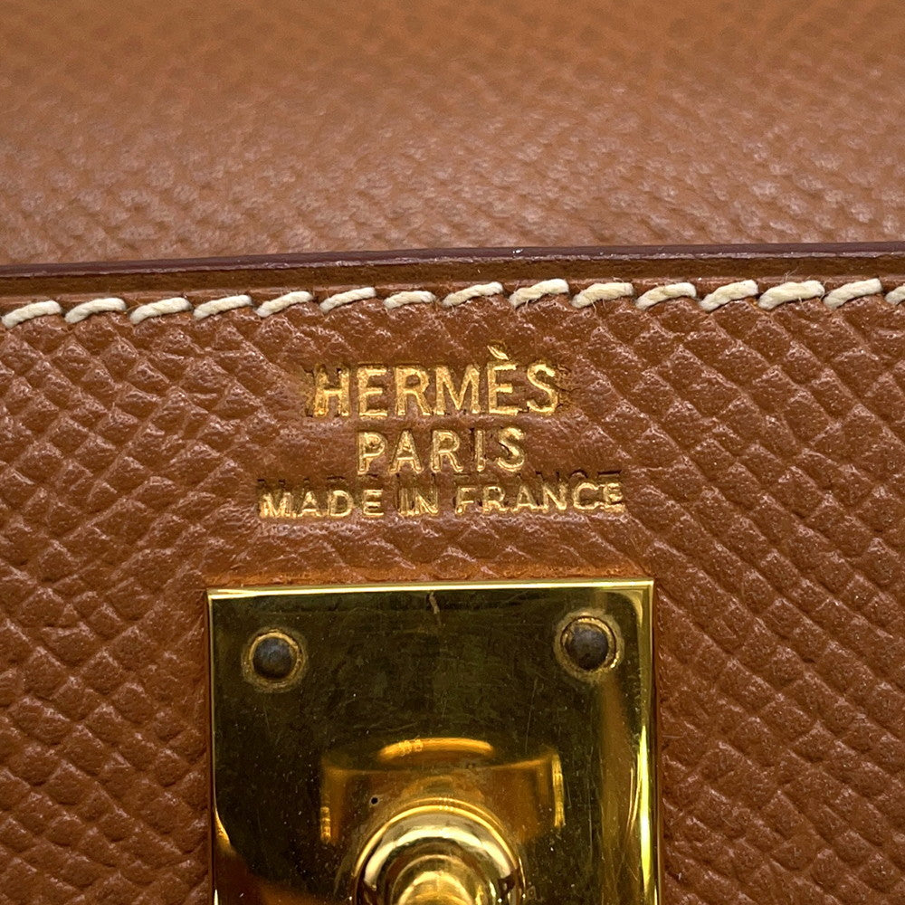 HERMES Mini Kelly Gold Courchevel Size 20