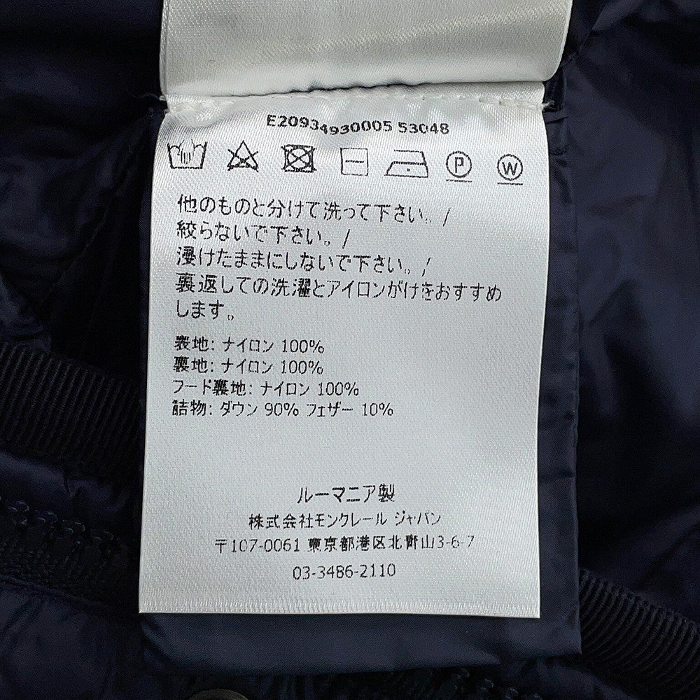 MONCLER HERMINE Hermine Down Coat Size 00 NavyE20934930005 Nylon100%