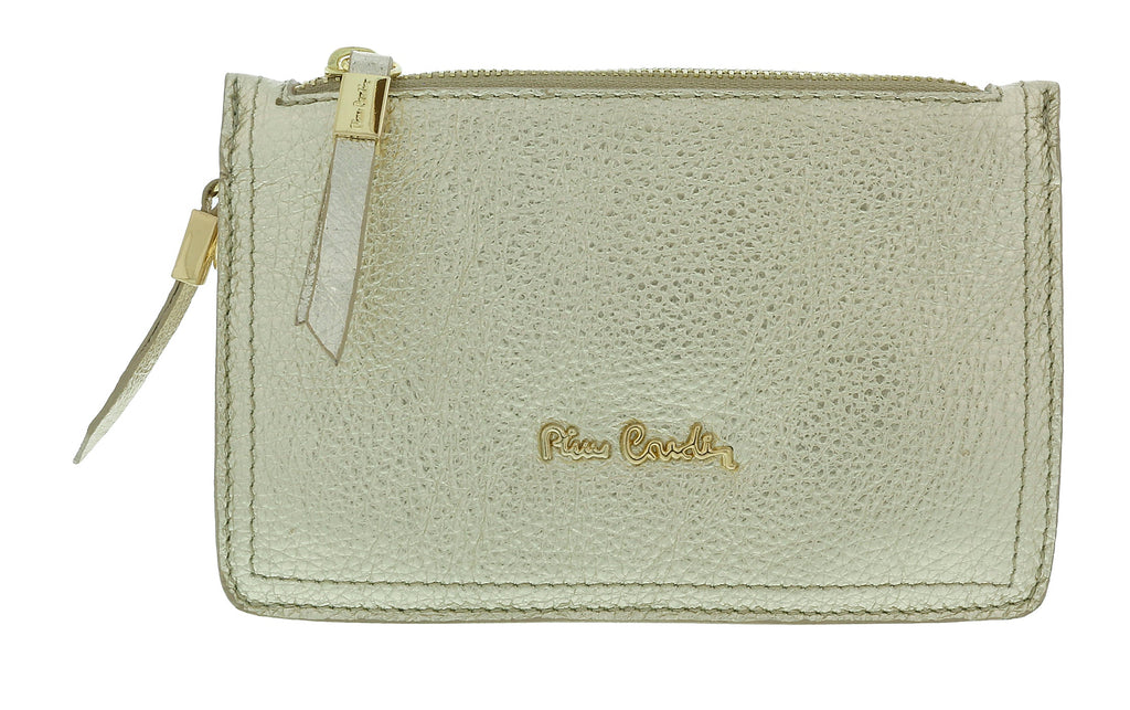 Pierre Cardin Gold Leather Small Structured Square Crossbody Bag