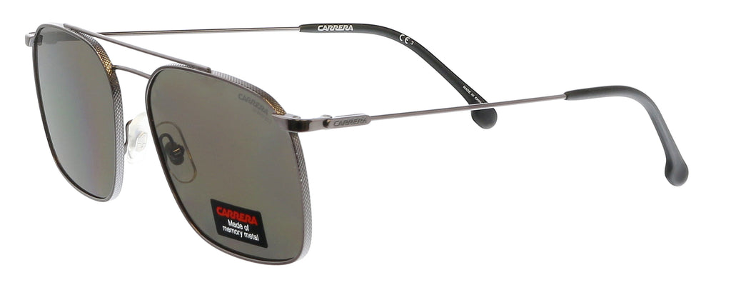 Carrera Ruthenium Black Rectangle CA186S Sunglasses