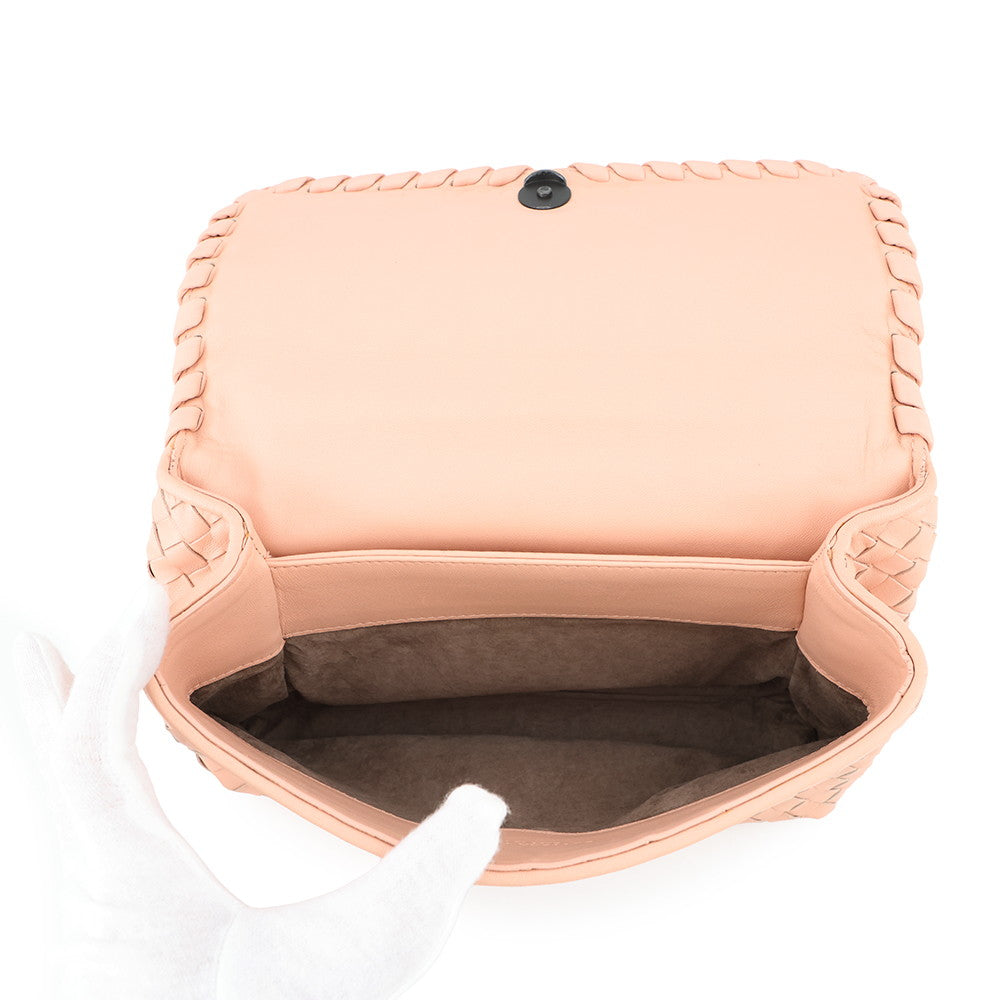 Bottega Veneta INTRECCIATO Handbag Pink Leather