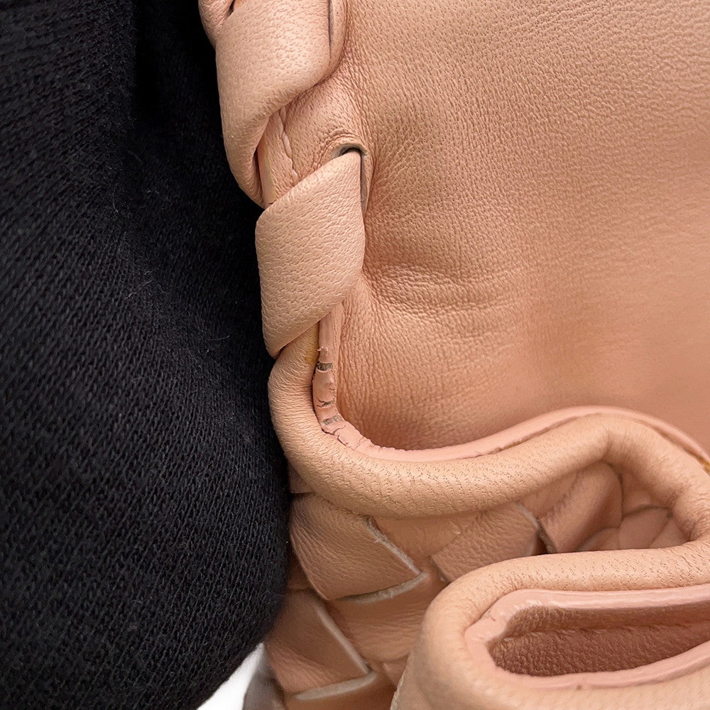 Bottega Veneta INTRECCIATO Handbag Pink Leather