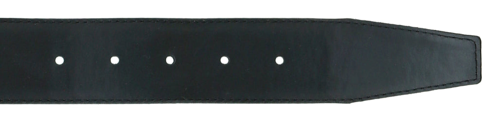 Pierre Cardin Shiny Black  Embossed Classic Buckle Adjustable Belt Adjustable Mens Belt-