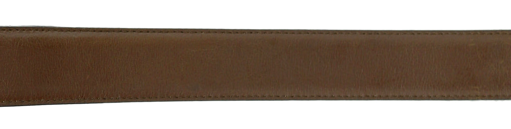 Pierre Cardin Brown Classic Square Silver D-Ring Adjustable Belt Adjustable Mens Belt-48