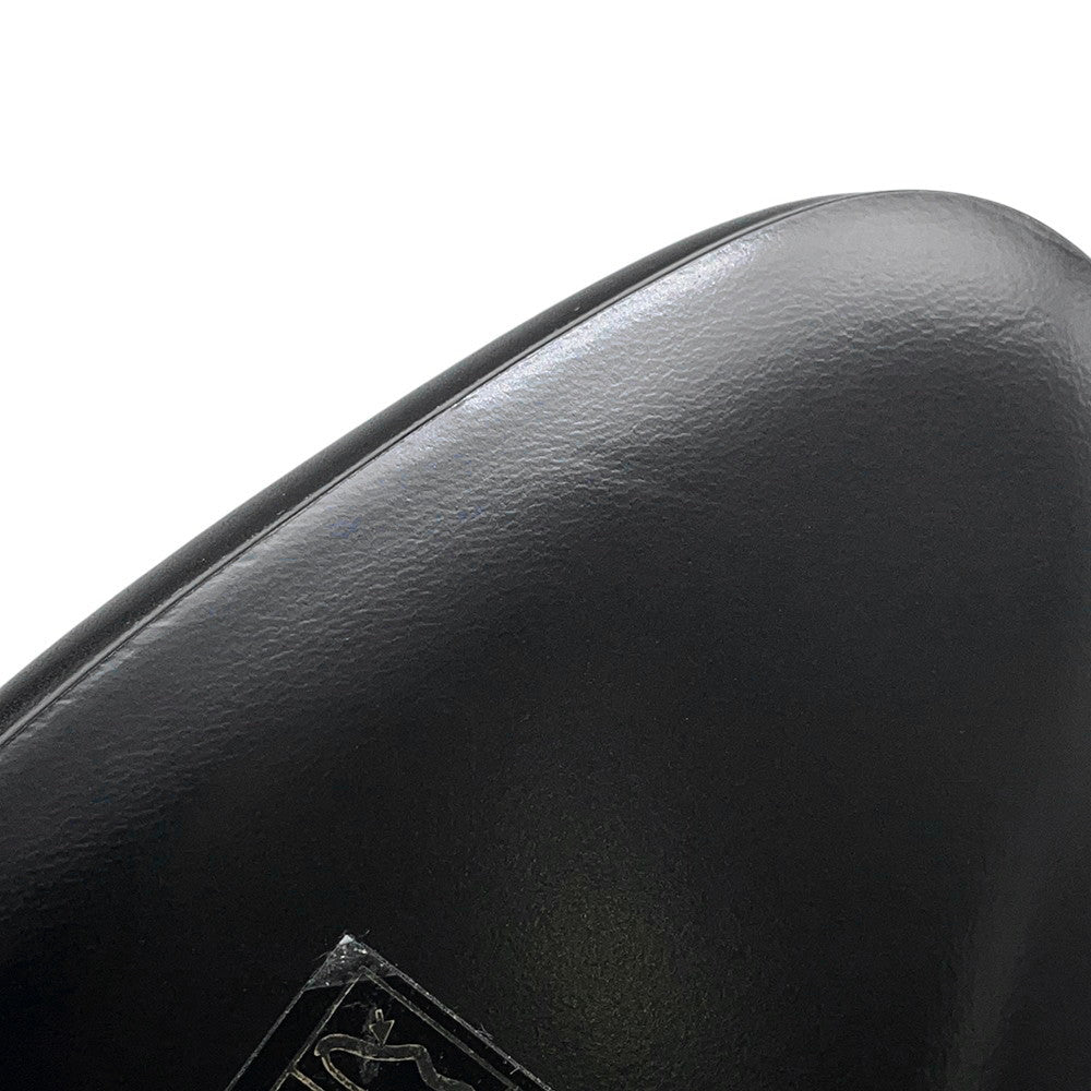 HERMES Saint Germain Boots Black Calf Leather Size 36