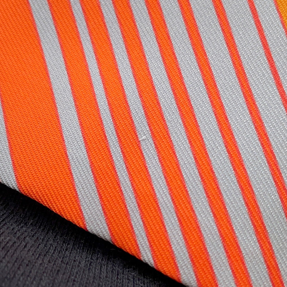 HERMES Twilly EX-LIBRIS Grease/Orange/Rose Bonbon Silk100%