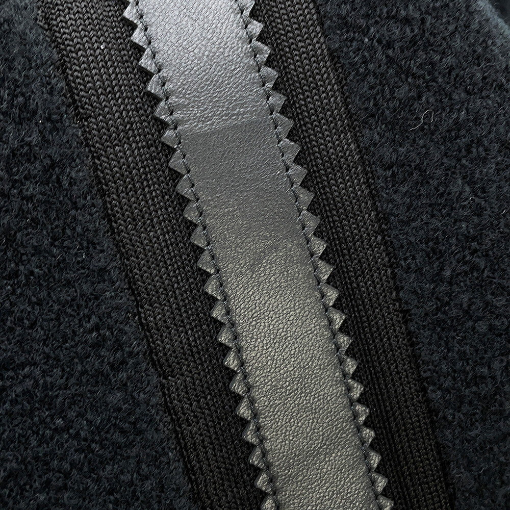 HERMES Knit Size 36 Black4H2669DT Rayon60% Wool 25% Nylon13% Polypropylene1% Polyurethane1%