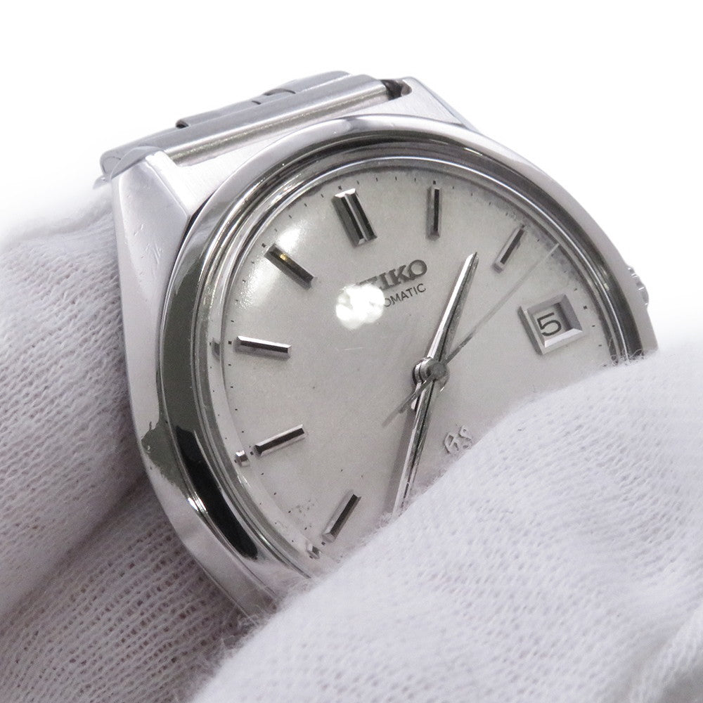 SEIKO Grand Seiko Hi-Beat 36000 61GS Date W37mm Stainless Steel Silver Dial6145-8000
