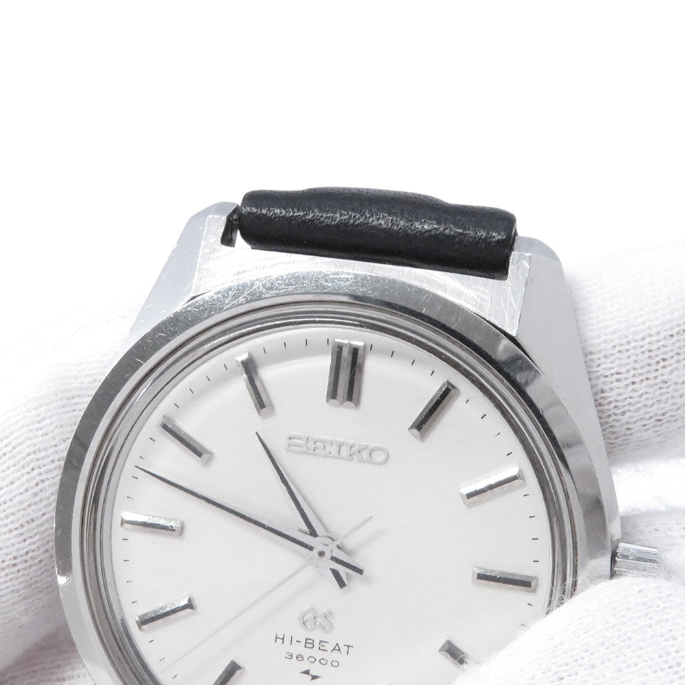 SEIKO Grand Seiko Hi-Beat W36mm Stainless Steel Leather White Dial4520-8000