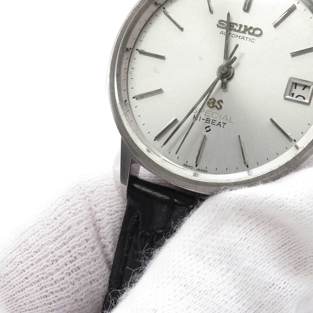 SEIKO Grand SEIKO W36mm Stainless Steel Leather Silver Dial6155-8000