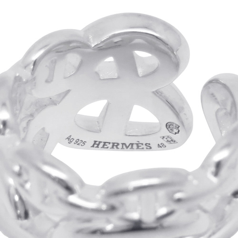 HERMES Chaine d'Ancre Anchene Ring Size GM/48/#8 SV925
