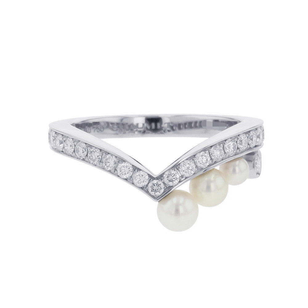 Chaumet Josephine Aigrette Ring Size 50/#10083290 18K White Gold