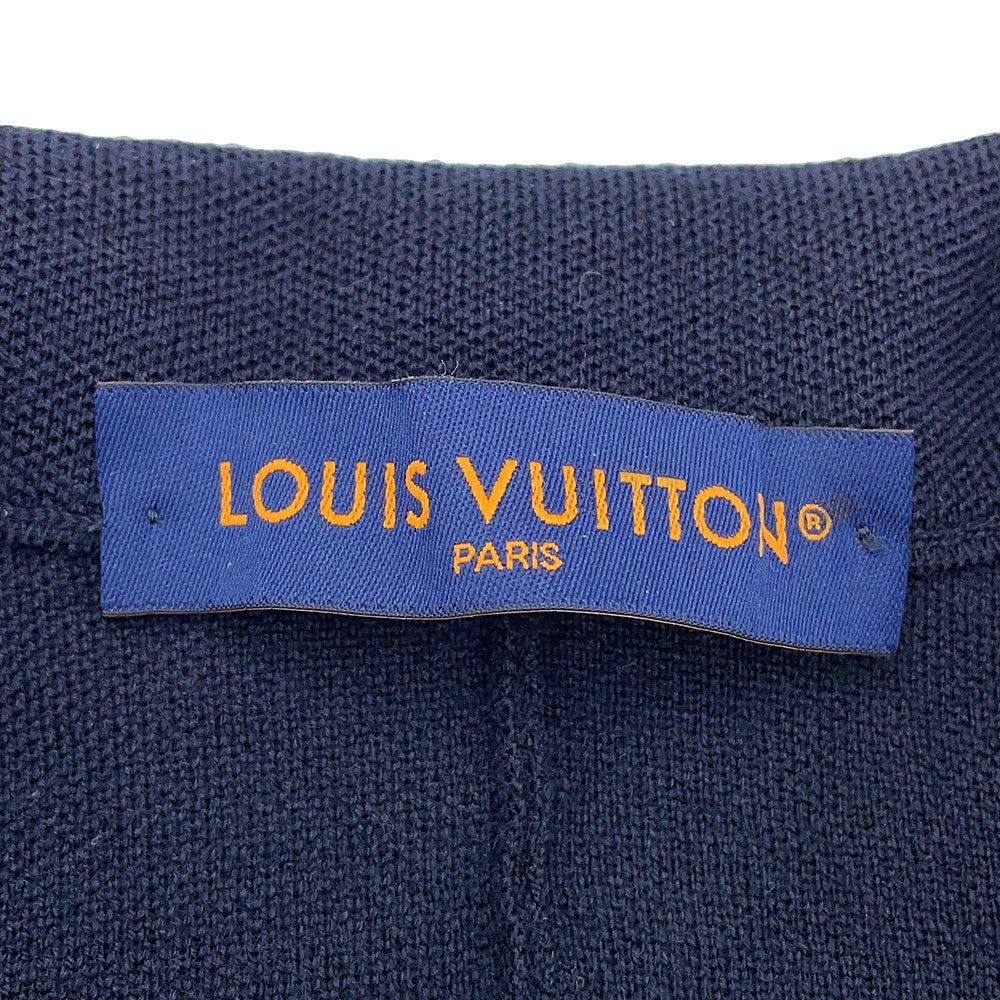 LOUIS VUITTON Monogram Jacket Size S Navy1ABJ5Y Wool100%
