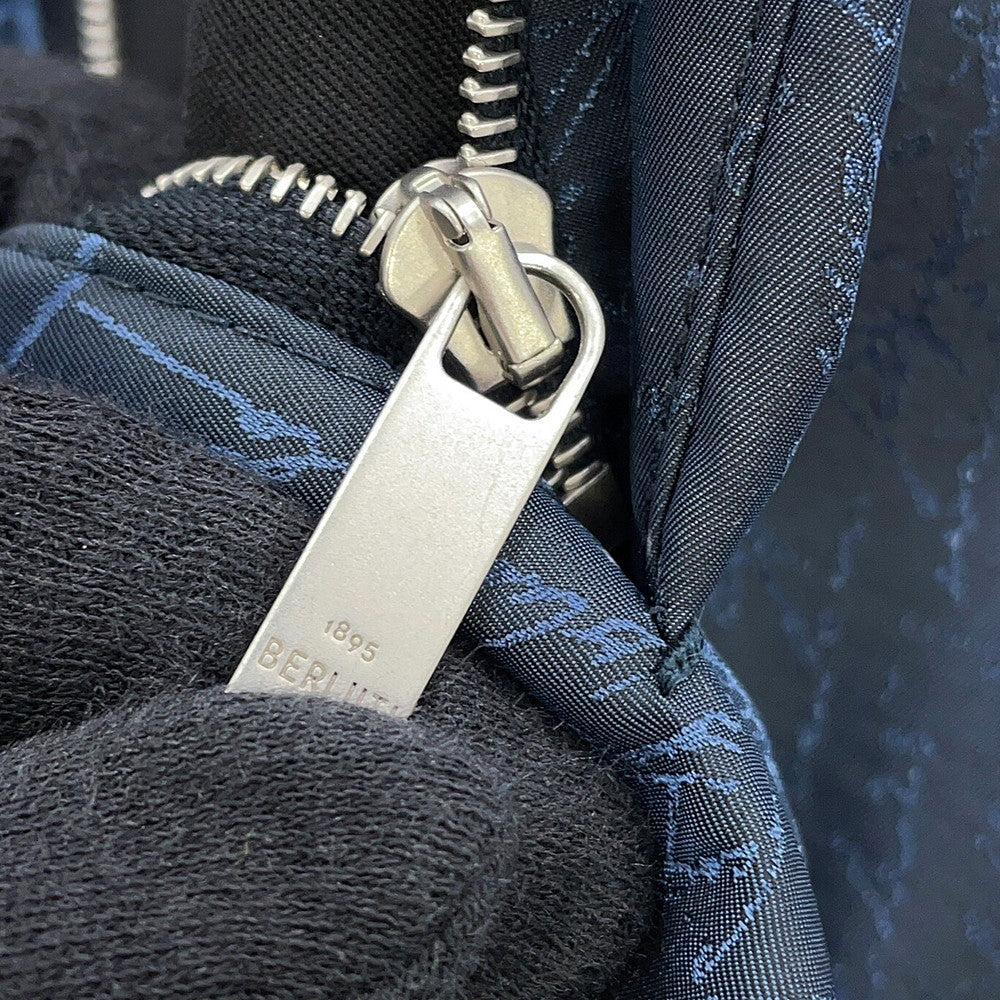 Berluti Scritto Best Warm-Up Jacket Size 46 Washed IndigoR24OGL19 Nylon100%