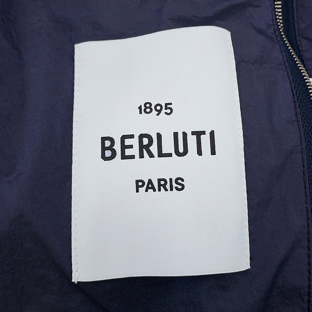Berluti Scritto Best Warm-Up Jacket Size 46 Washed IndigoR24OGL19 Nylon100%