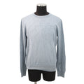 Berluti Diagonal Scritto Sweater Size L TitaniumBlueR27KRL228 Silk55% Cotton45%