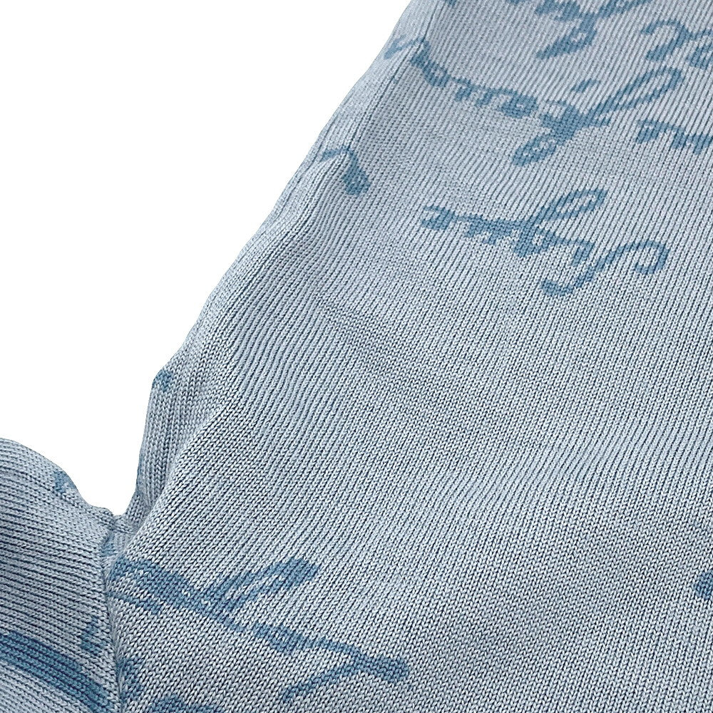 Berluti Scritto crew neck sweater Size L Pearl blueR26KRL198-001 Wool99% Nylon1%
