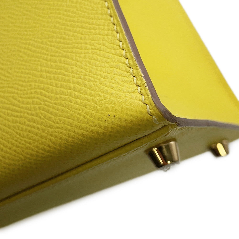 HERMES Kelly Sellier Lime Epsom Size 28