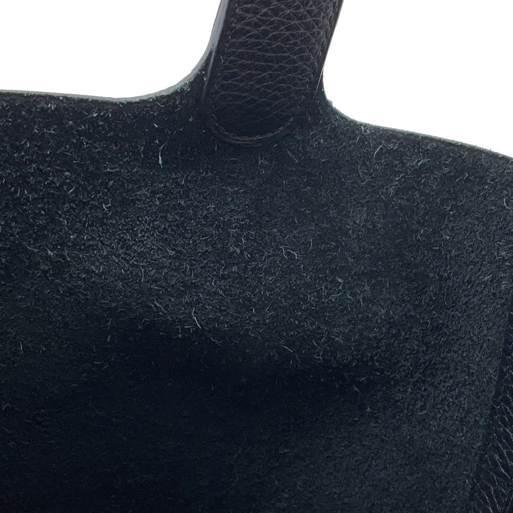 HERMES Picotin Lock Black Taurillon Clemence Size MM