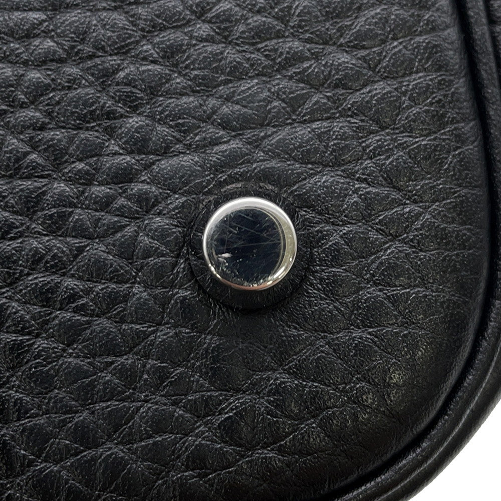 HERMES Picotin Lock Black Taurillon Clemence Size MM